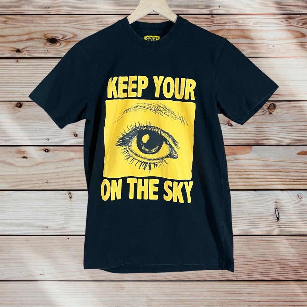 Mens Chinatown Market Black Yellow t-shirt Aliens Streetstyle Fashion Sz Medium